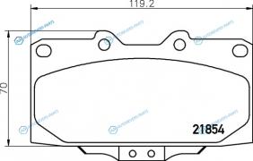 NP2049 Колодки тормозные дисковые | перед (PF-2358)