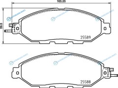 NP2088 Колодки тормозные дисковые | перед
