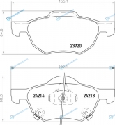 NP8030 Колодки тормозные дисковые | перед