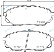 NP6098 Колодки тормозные дисковые | перед