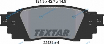 2243401 Колодки тормозные дисковые | зад