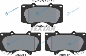 2402401 Колодки тормозные дисковые | перед