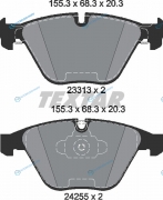 2331301 Колодки тормозные дисковые с противошумной пластиной Q+ | перед