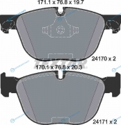 2417001 Колодки тормозные дисковые | перед