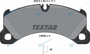 2468501 Колодки тормозные дисковые | перед