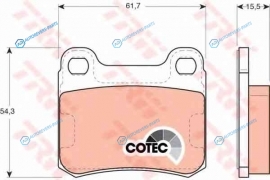 GDB911 Колодки тормозные дисковые | зад