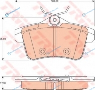 GDB1828 Колодки тормозные дисковые | зад