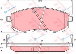 GDB1003 Колодки тормозные дисковые | перед
