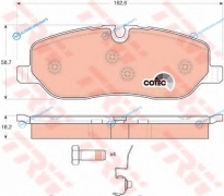 GDB1631 Колодки тормозные дисковые | перед