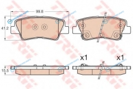 GDB3537 Колодки тормозные дисковые | зад