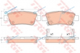 GDB3576 Колодки тормозные дисковые | зад