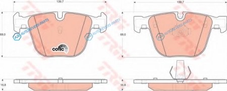 GDB1502 Колодки тормозные дисковые | зад