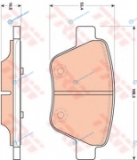 GDB1841 Колодки тормозные дисковые | зад