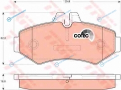 GDB1399 Колодки тормозные дисковые | зад