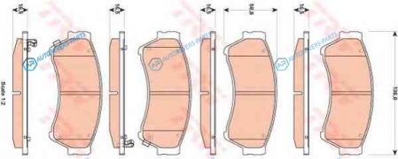 GDB3501 Колодки тормозные дисковые | перед