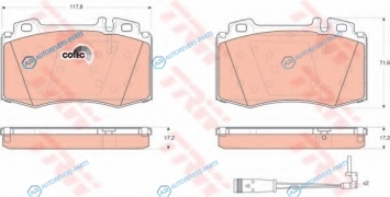 GDB1543 Колодки тормозные дисковые | перед