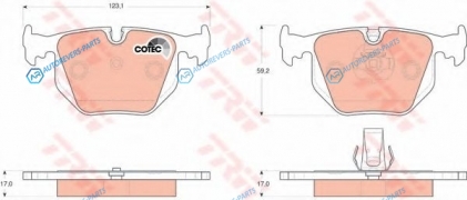 GDB1530 Колодки тормозные дисковые | зад