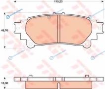 GDB4174 Колодки тормозные дисковые | зад