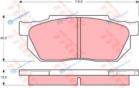GDB358 Колодки тормозные дисковые | перед