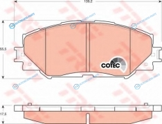 GDB3425 Колодки тормозные дисковые | перед