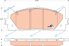 GDB3429 Колодки тормозные дисковые | перед