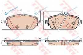 GDB2070 Колодки тормозные дисковые | перед