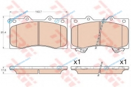 GDB3560 Колодки тормозные дисковые | перед