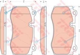 GDB1733 Колодки тормозные дисковые | перед