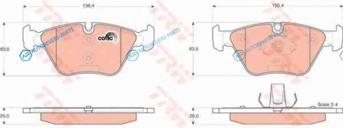 GDB1531 Колодки тормозные дисковые | перед