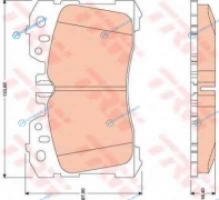 GDB3473 Колодки тормозные дисковые | перед