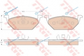 GDB1984 Колодки тормозные дисковые | перед