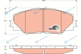 GDB3424 Колодки тормозные дисковые | перед