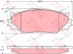 GDB3410 Колодки тормозные дисковые | перед