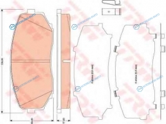 GDB3471 Колодки тормозные дисковые | перед