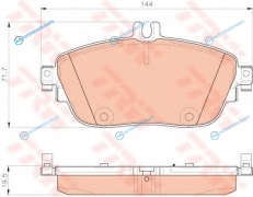 GDB1932 Колодки тормозные дисковые | перед
