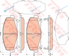 GDB3477 Колодки тормозные дисковые | перед