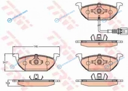 GDB2108 Колодки тормозные дисковые | перед