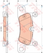 GDB1875 Колодки тормозные дисковые | зад