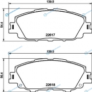 NP1176 Колодки тормозные дисковые | перед