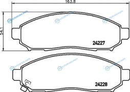 NP2020SC Колодки тормозные дисковые Strong Ceramic | перед