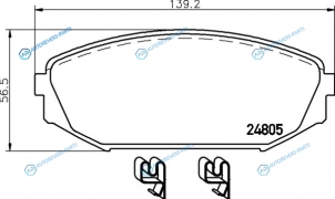 NP8051 Колодки тормозные дисковые | перед