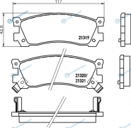 NP5047 Колодки тормозные дисковые | зад (PF-5168)