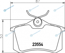 NP2081 Колодки тормозные дисковые | зад