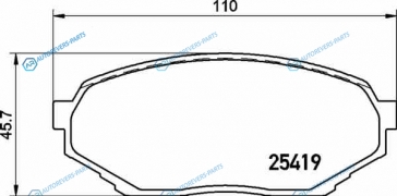 NP3042 Колодки тормозные дисковые | перед