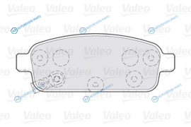 301055 Колодки тормозные дисковые | зад