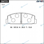 SN773 Дисковые тормозные колодки ADVICS