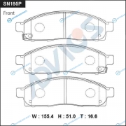 SN195P Дисковые тормозные колодки ADVICS