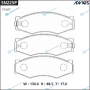 SN225P Дисковые тормозные колодки ADVICS