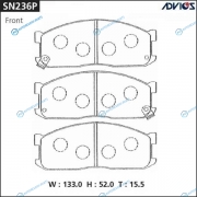SN236P Дисковые тормозные колодки ADVICS