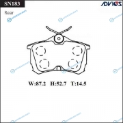 SN183 Дисковые тормозные колодки ADVICS